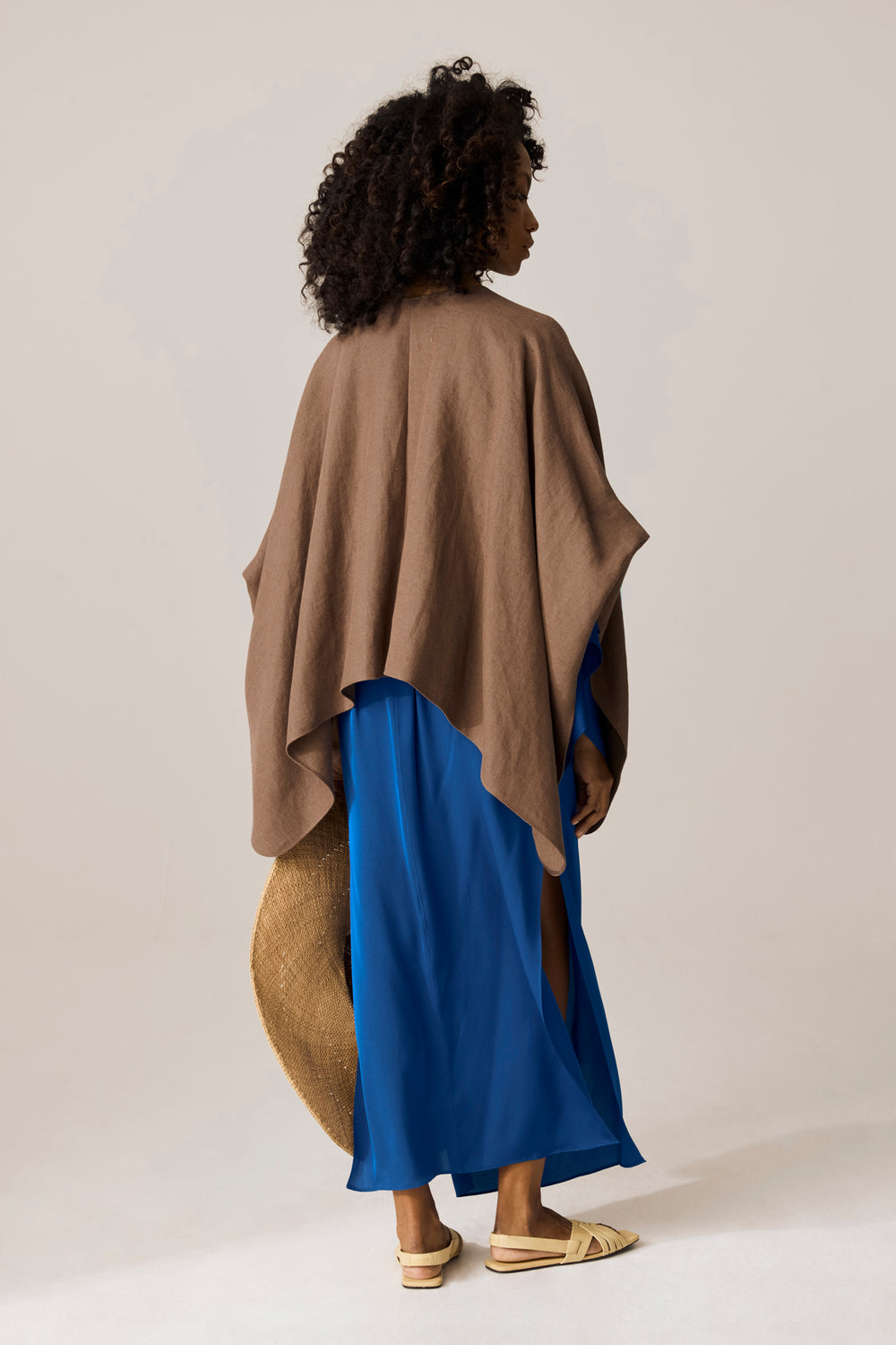 Azraq Linen Cape